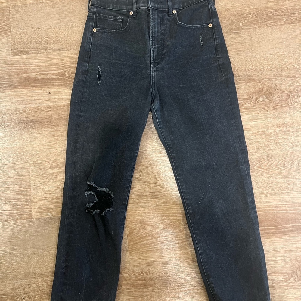 Express Black Distressed Jeans